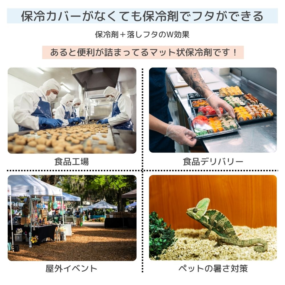 ＼スーパーSALE 10%OFF！／ 大型 保冷剤 長時間 キャッチクールマット 1.3キロ 10...