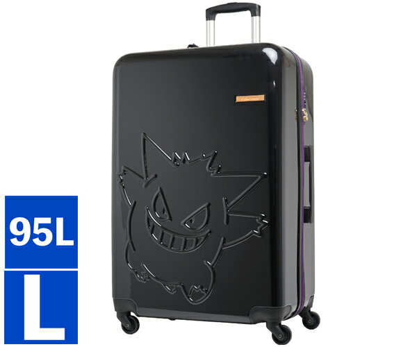 Rakuten - 【選べるノベルティ付】 POKEMON ポケモン キャリーケース L 95L ゲンガー （カラー：ブラック） PK-0908-69 | キャリーバック スーツケース ビジネス メンズ レディース キャリー バック 旅行 出張