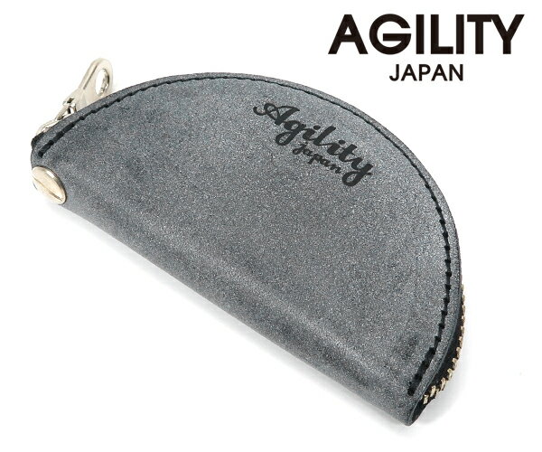 乐天商城 - 【メール便対象商品】AGILITY アジリティ ロロマ ドゥミ キーケース付き小銭入れ （カラー：ブラック） 1602 | プレゼント ギフト