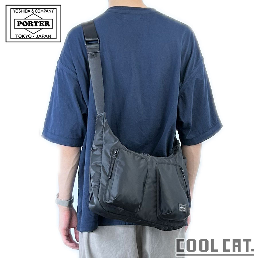 ポーター コンパート ショルダーバッグ 538-16163 （カラー：ブラック） | ショルダーバッグ 538-16163 吉田カバン PORTER 鞄 メンズ 日本製 プレゼント