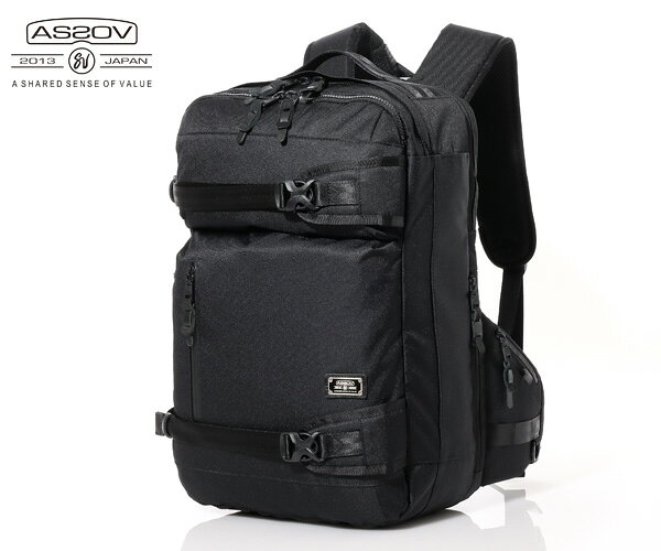 乐天商城 - 【選べるノベルティ付】 アッソブ CORDURA DOBBY 305D 3WAYバックパック M （カラー： ブラック） AS2OV ASSOV 061408 | 男性 メンズ レディース バッグパック リュック リュックサック 海外旅行 バッグ バック