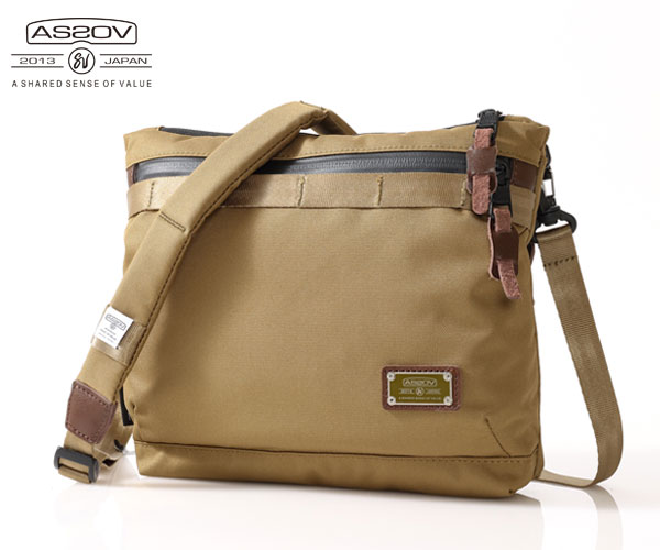 【選べるノベルティ付】 アッソブ コーデュラドビー305D サコッシュ （カラー： カーキ） AS2OV ASSOV ..