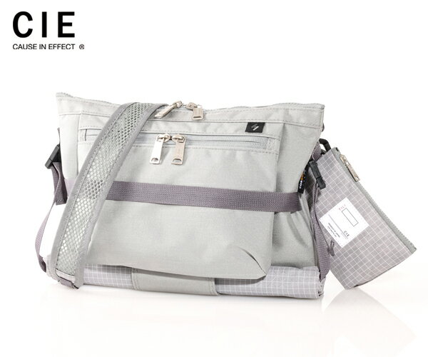 Rakuten - 【選べるノベルティ付】 CIE シー リップル ショルダーバッグ （カラー：グレー） 022200 | メンズ レディース 海外旅行 ショルダーバック プレゼント ショルダーバッグ バッグ バック ショルダー おしゃれ プレゼント ギフト