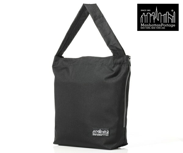 Rakuten - 【選べるノベルティ付】 Manhattan Portage BLACK LABEL マンハッタンポーテージ ブラックレーベル トートバッグ M （カラー：ブラック） MP1364-305PBL マンハッタン ブラックレーベル 通学 通勤 | プレゼント ギフト