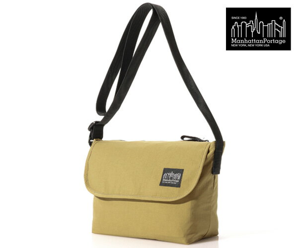 乐天商城 - 【選べるノベルティ付】 Manhattan Portage BLACK LABEL マンハッタンポーテージ ブラックレーベル メッセンジャーバッグ （カラー：ベージュ） MP1441MGNTTSCBL | マンハッタン ブラックレーベル 通学 通勤 | プレゼント ギフト