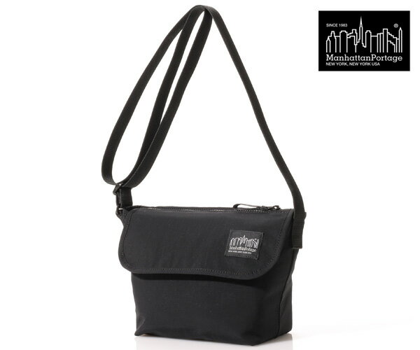 紳士用皮包 - 【選べるノベルティ付】 Manhattan Portage BLACK LABEL マンハッタンポーテージ ブラックレーベル メッセンジャーバッグ （カラー：ブラック） MP1603MGNTTSCBL | マンハッタン ブラックレーベル 通学 通勤 | プレゼント ギフト