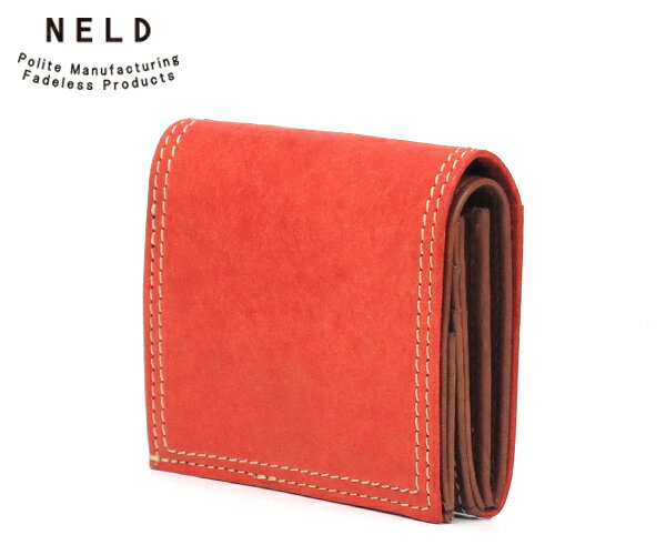 Rakuten - 【選べるノベルティ付】 NELD ネルド プエブロレザー ミニ財布 （カラー：レッド） AN249 | 財布 ミニ財布 ブランド ウォレット おしゃれ 小物 就職祝い | プレゼント ギフト