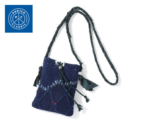 Rakuten - 【選べるノベルティ付】ポータークラシック ケンドー OMAMORI POUCH W / SILK & SILVER M ポーチ M （カラー：ブルー） PORTER CLASSIC 001-4019 | プレゼント ギフト