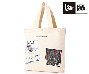 【オリジナルステッカープレゼント＆選べるノベルティ付】 NEW ERA ニューエラ キャンバストート 22L JEAN MICHEL BASQUIAT ジャン＝ミシェル・バスキア LOVE IS A LIE LOVER＝LIAR （カラー：アイボリー） 13772568 | ギフト プレゼント