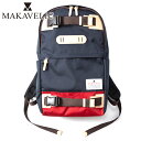 【選べるノベルティ付】MAKAVELIC マキャベリック TRUCKS ROOTAGE DAYPACK デイパック (カラー:ダークネイビー×レッド) 3123...