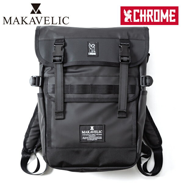 マキャベリック リュック メンズ 【選べるノベルティ付】MAKAVELIC マキャベリック MAKAVELIC×CHROME HOLMAN PANNIER BAG バックパック （カラー：ブラック） BG-358-MKLC | ギフト プレゼント