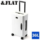 【選べるノベルティ付】 アンドフラット &.FLAT 折り畳みキャリーケース メタリックカラー 36L(カラー:ホワイト) | キャリーバック 海外旅行 スーツ...