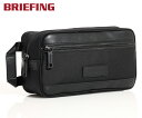 \25日限定!エントリーで最大52倍!/【選べるノベルティ付】 ブリーフィング BRIEFING ポーチ BLK ONE ZIP POUCH (カラー:ブラック...