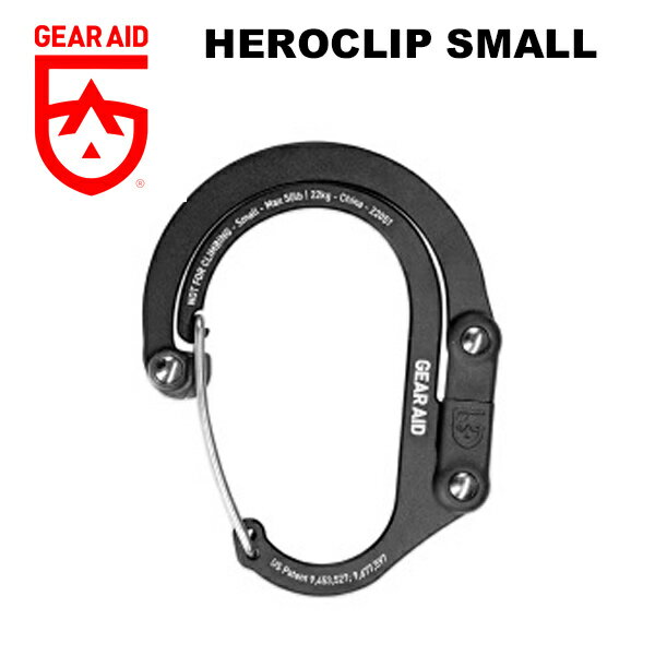 GEAR AID ギアエイド ヒーロークリップ Heroclip Small （カラー：ステルスブラック） 20120 | メンズ レディース ブランド プレゼント アウトドア カラビナ フック ファッション小物 小物 かっこいい 彼氏 旦那 誕生日