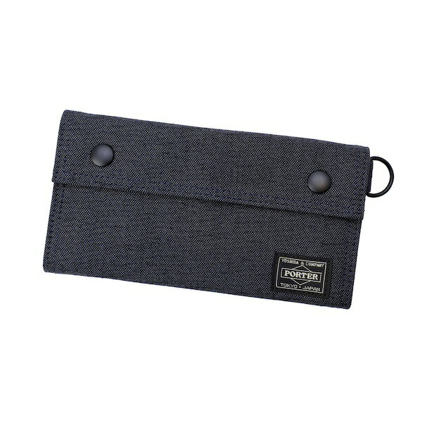 乐天商城 - ポーター スモーキー ロングウォレット 592-26371 PORTER SMOKY LONG WALLET （カラー：ネイビー） | ロングウォレット 592-26371 吉田カバン PORTER 鞄 メンズ レディース 日本製 プレゼント
