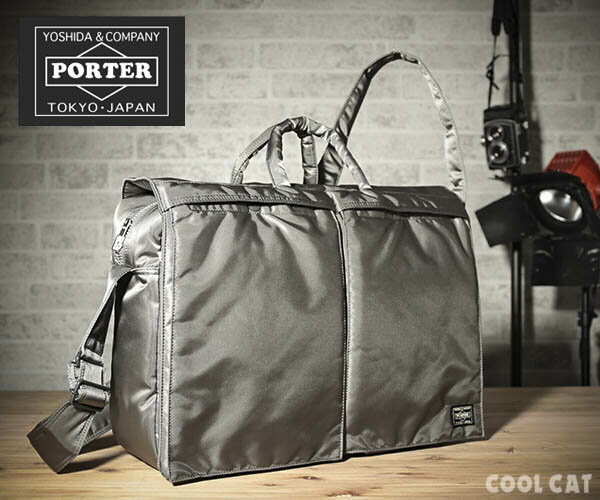超目玉 選べるノベルティ付 ポーター タンカー 2way ショルダーバッグ カラー シルバーグレー 622 693 吉田カバン Porter 海外旅行 バッグ ブランド メンズバック メンズ Poter レディース バック 誕生日プレゼント 男性 斜めがけバッグ ポーター ショルダーバッグ