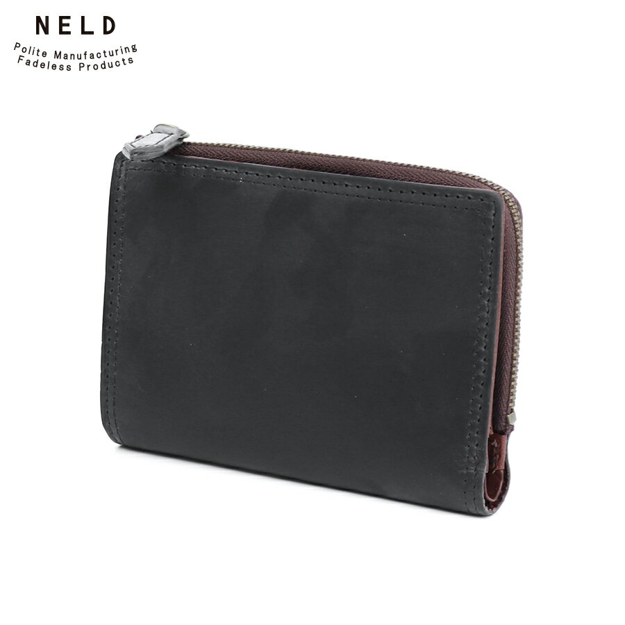 Rakuten - 【選べるノベルティ付】NELD ネルド バク L字ミドル財布 （カラー：ブラック） AN209 | プレゼント ギフト