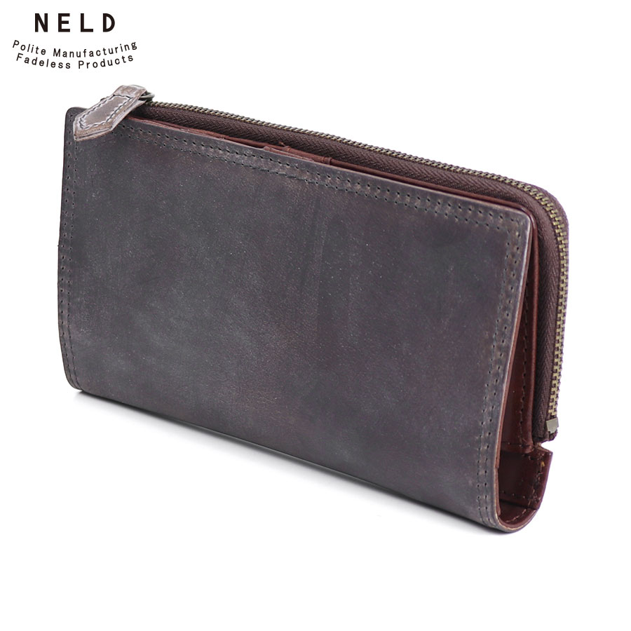 Rakuten - 【選べるノベルティ付】NELD ネルド バク 長財布 （カラー：グレー） AN210 | プレゼント ギフト