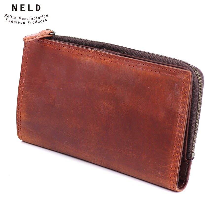 【選べるノベルティ付】NELD ネルド バク 長財布 (カラー:レッドブラウン) AN210 | プレゼント ギフト