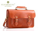 【選べるノベルティ付】 グレンロイヤル GLENROYAL フルブライドルレザー サッチェルバッグ 13インチ (カラー:オックスフォードタン) GLENROYAL 02-5912 | プレゼント ギフト(4)
