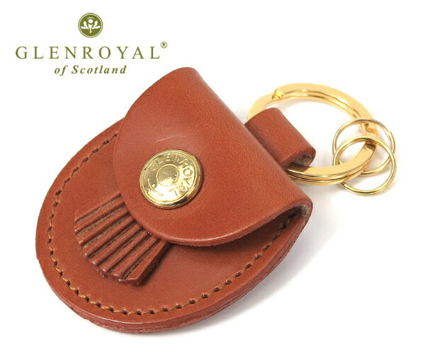 ＼全品エントリーで+P10倍！／【選べるノベルティ付】グレンロイヤル GLENROYAL フルブライドルレザー スポランキーリング （カラー：オックスフォードタン） 03-6060 | プレゼント ギフト