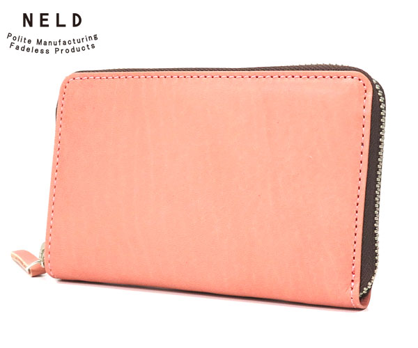 Rakuten - 【選べるノベルティ付】 NELD ネルド ボタニカル ラウンドミドル財布（カラー：ピンク [桜染め] ）AN290 | プレゼント ギフト