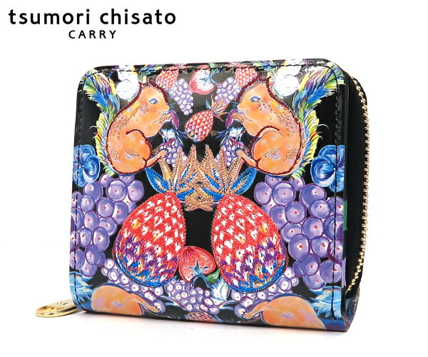 ＼15日限定！エントリーで最大41倍！／【選べるノベルティ付】tsumori chisato ツモリチサト tcアニマル 折財布 （カラー：ブラック） 057936 | プレゼント ギフト