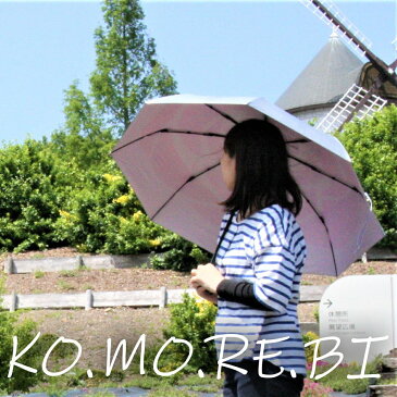 KO.MO.RE.BI 日傘（晴雨兼用） 折りたたみ 輝くライトストーン UVカット 完全遮光 かわいい上に高品質（バラの花）