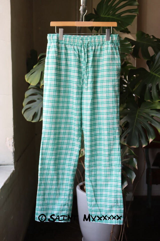 レディースファッション, その他 SAINT M 22SS CHECK PJ PANTS(SM-S22-0000-046)GREEN