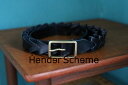 【Hender Scheme / エンダースキーマ】25SA ベルト construct belt(xu-b-cbl)black☆7月12日(土)発売!