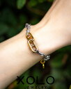 【XOLO / ショロ】JEWELRY ジュエリー / Anchor Link Silk Code Bracelet-Gold- (XOCB004G)GRAY