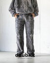 【doublet / ダブレット】25AW GLOW-IN-THE-DARK SKELTON FLEECE PANTS (25AW32PT329) GREY | パンツ