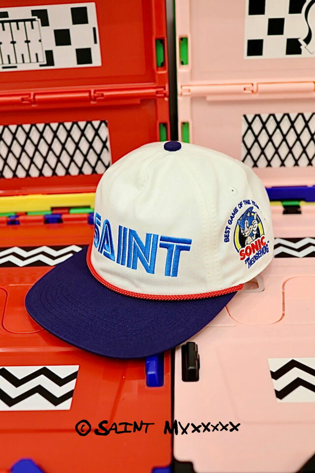 【©SAINT M×××××× / セントマイケル】25AW SEGAコラボ SG_CAP /SAINT SEGA (SM-HR1-0000-C64)WHITE