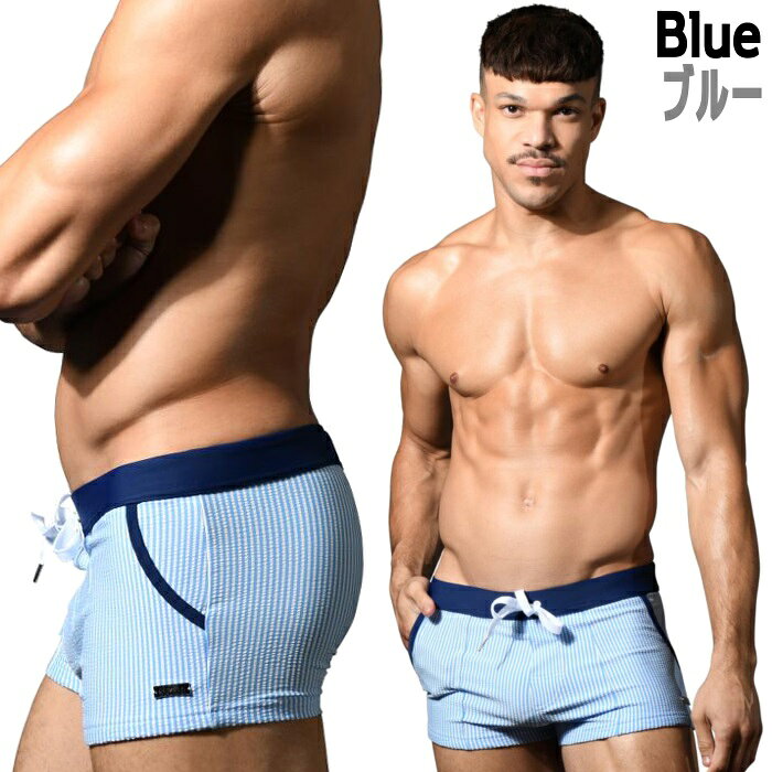 海パン メンズ男性水着 ボクサー ショート丈 トランクスAndrew Christian アンドリュークリスチャン Hamptons スイムショーツ(70150)