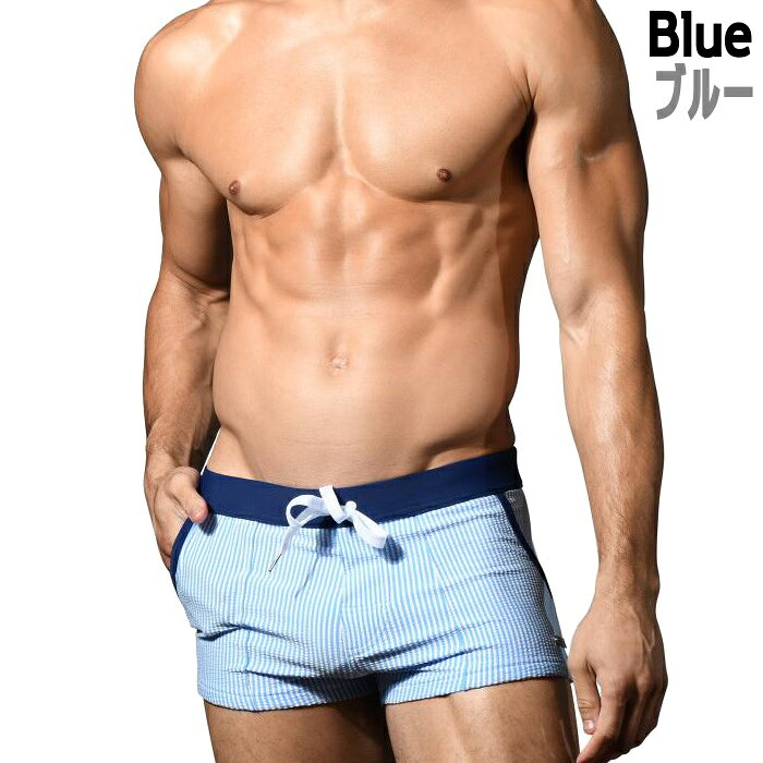 海パン メンズ男性水着 ボクサー ショート丈 トランクスAndrew Christian アンドリュークリスチャン Hamptons スイムショーツ(70150)