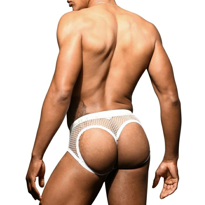 ローライズジョックストラップ ケツ割れ ケツワレ メンズ アンダーウェア アンドリュークリスチャン Andrew Christianアンクリ Fishnet Bubble Buttメッシュ・ジョックストラップ(93081)[M便 1/3]