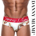 ブリーフ メンズブリーフ メンズローライズブリーフ ブリーフパンツ メンズ下着 メンズビキニ Danny Miami ダニーマイアミ White Links ビキニブリーフ(dm-whitelinks)[M便 4/12]