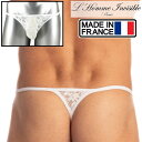 メンズTバック 男性用Tバック 男性Gストリング G-string ロームアンヴィジーブル L'Homme Invisible White Lotus レース ...