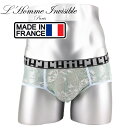 L'HOMME INVISIBLE ブリーフ メンズブリーフ メッシュ シースルー メンズローライズブリーフ ブリーフパンツ メンズ下着 メンズビキニ ロームアンヴィジーブル L'Homme Invisible Constantin Bikini Briefs ビキニブリーフ(uw06-cns-p11) [M便 4/12]