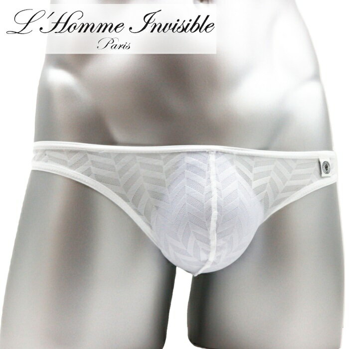 男性下着 Tバック 男性用Tバック 男性 メンズTバック L'Homme Invisible ロームアンヴィジーブル 総レース メッシュ Adam Bikini Thong(uw07-adm-002)