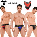 Maskulo【マスクロ】、男の魅力を100%引き出すような男性アパレルブランド。極寒の大地で育んだMaskuloは、ワイルドでタフなデザインで力強さを全面に出しています。 Maskuloの特徴は商品のコンセプトに合わせて、フェイクレザー、ラバーなど特殊の素材をふんだんに使用し、身に着けると男らしさが増していきます。また所々遊び心のあるデザインはいいアクセントとなり、きっとお気に入りの一枚になります。 ◆素材：90% ポリエステル、 10% エラステイン ◆洗濯・お手入れについて 　- 色落ち・色移りを避けるため、色柄の物は分けて洗濯してください。 　- 中性洗剤と冷水でやさしく手洗いしてください。 　- ボタンまたは金具のついている商品は、水に15分以上浸けないでください。 　- 洗濯後、ボタンまたは金具の部分は乾いた布で水気を取ってから、 　　商品を直射日光の当たらない風通しの良い場所で乾かしてください。 　- ドライクリーニングは避けてください。 　- 漂白剤の使用は避けてください。 ■ 弊社他店舗と在庫共有している為、ご注文頂いた商品が品切れの場合がございます。ご了承下さい。 ■ モニターディスプレイの表現上、実物と色・イメージが多少異なることがございます。あらかじめご了承ください。 ◆ 目玉商品 ◆注文欄表記サイズ 対応する日本サイズ ウエスト XS XS〜S 71〜77cm S S〜M 76〜82cm M M〜L 81〜87cm L L〜XL 86〜92cm