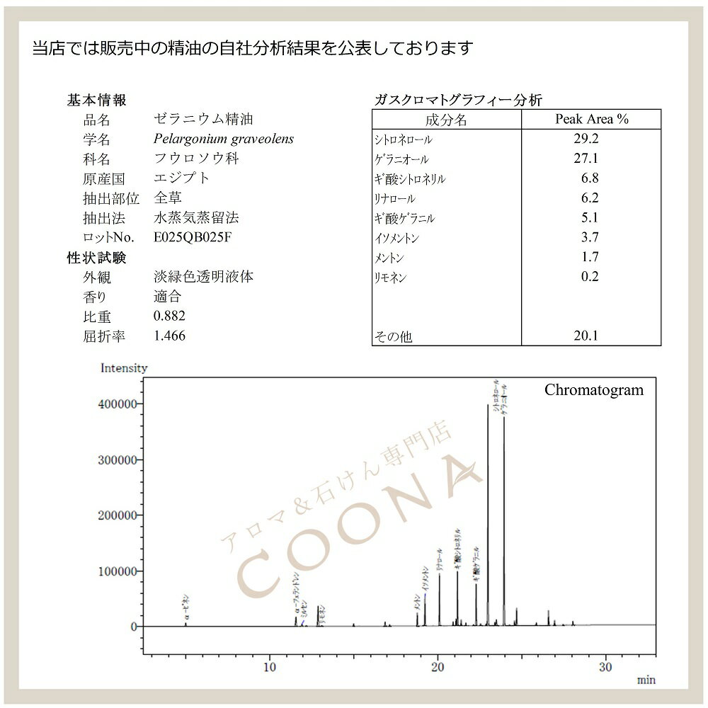 100%ピュア エッセンシャルオイル ゼラニウム 5 ml【送料無料】メール便