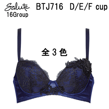 25％OFF ワコール サルート＜16グループ＞3/4カップ ブラジャー D/E/Fカップ（女優 Bra）Wacoal Salute BTJ716 slt16-v