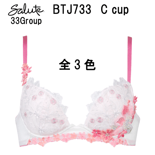 30％OFF【送料無料】ワコール セール サルート＜33グループ＞3/4カップ ブラジャー Cカップ（フロントエックスプラスブラ）Wacoal Salute BTJ733 slt33-p