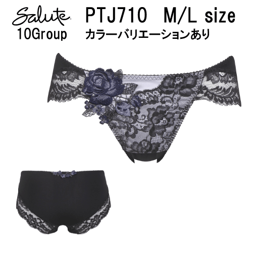 30％OFF 【送料無料】ワコール サルート＜10グループ＞ノーマル ショーツ M/Lサイズ Wacoal Salute PTJ710（ご指定が無い場合は2点までメール便での発送）