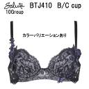 25％OFF【送料無料】ワコール サルート＜10グループ＞3/4カップ ブラジャー B/Cカップ（プッシュアップタイプ）Wacoal Salute BTJ410