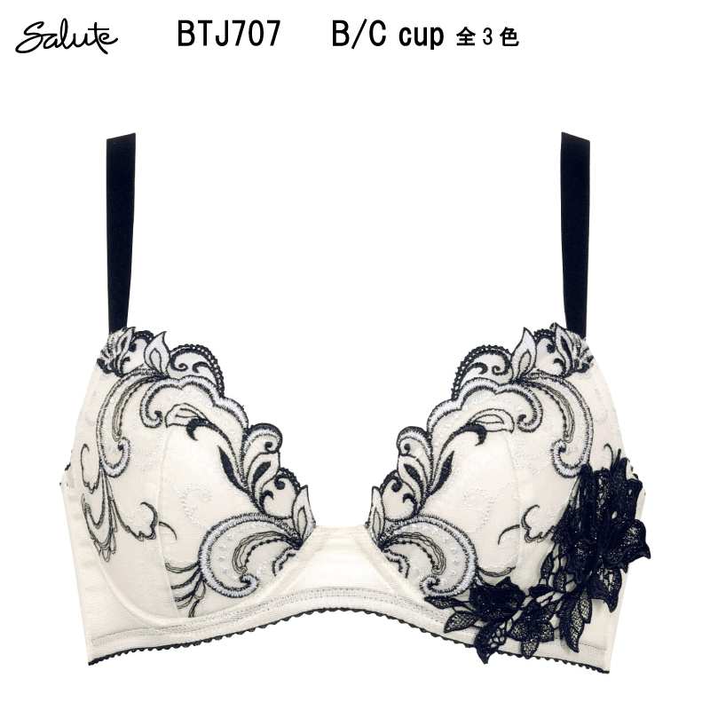 期間限定24％OFF【送料無料】ワコール サルート＜07グループ＞3/4カップ ブラジャー B/Cカップ（Real Up Bra）Wacoal Salute BTJ707