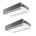 三菱 PMZX-ZRMP140FF5 業務用エアコン 1方向天井カセット スリムZR 同時ツイン P140形 5馬力 三相 200V ワイヤード ♪∀