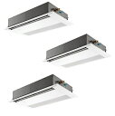 三菱 PMZT-ERMP224F5 業務用エアコン 1方向天井カセット スリムER 同時トリプル P224形 8馬力 三相 200V ワイヤード ♪∀