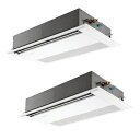 三菱 PMZX-DHRMP140F5 業務用エアコン 1方向天井カセット ズバ暖スリム DHシリーズ 同時ツイン P140形 5馬力 三相 200V ワイヤード...